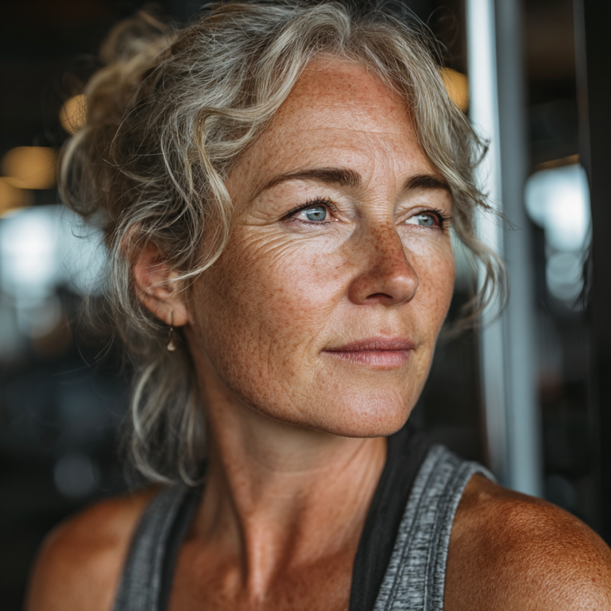 Активні літні люди займаються фітнесом